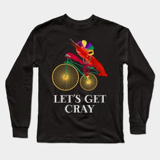 Lobster Crayfish Mardi Gras 2019 Funny Long Sleeve T-Shirt